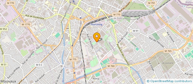 localisation de l'entreprise MADAME SABRINA HAMLAH à TOURCOING