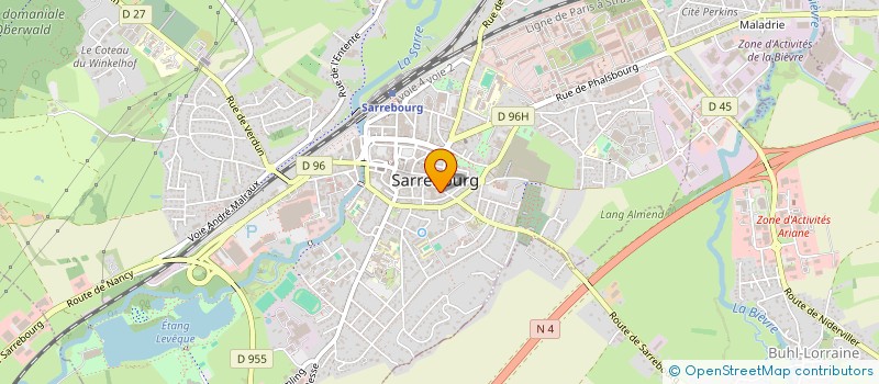 localisation de l'entreprise MADAME SABRINA HECTOR à SARREBOURG
