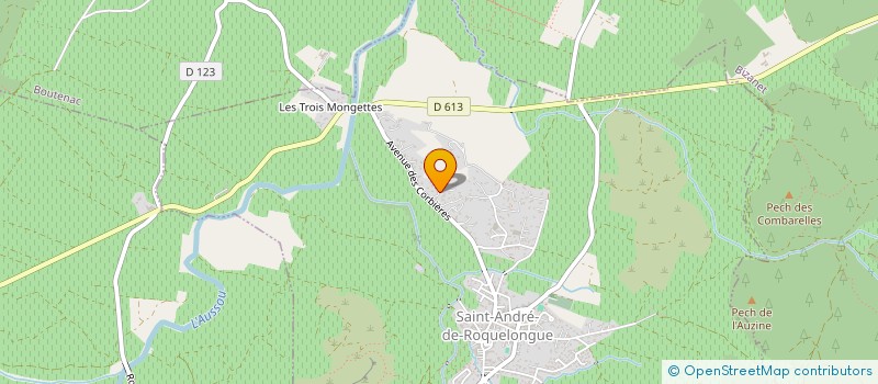 localisation de l'entreprise MADAME SABRINA HELIN  SAINT-ANDRE-DE-ROQUELONGUE