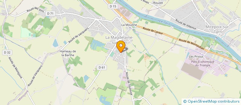 localisation de l'entreprise MADAME SABRINA HENRIC  LA MAGDELAINE-SUR-TARN