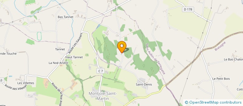 localisation de l'entreprise MADAME SABRINA HENRY  MONTJOIE-SAINT-MARTIN