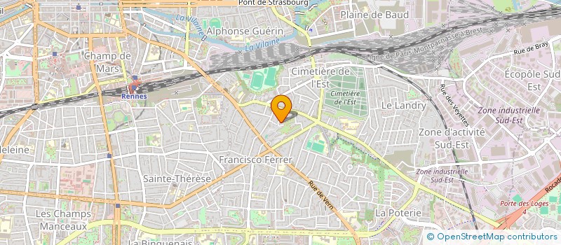 localisation de l'entreprise MADAME SABRINA HINNERS  RENNES