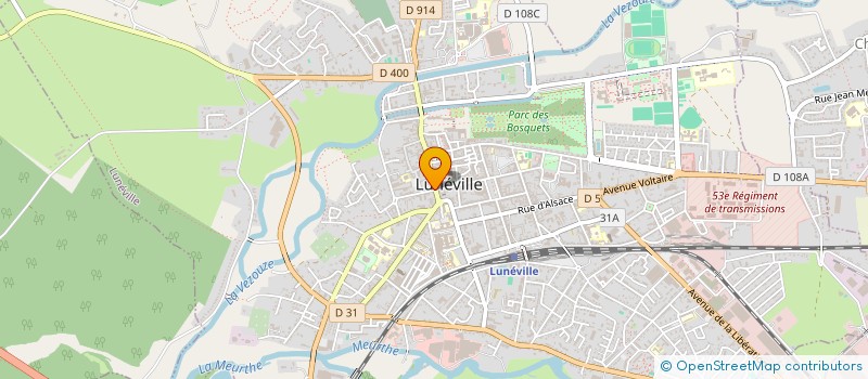 localisation de l'entreprise MADAME SABRINA HISIGER  LUNEVILLE