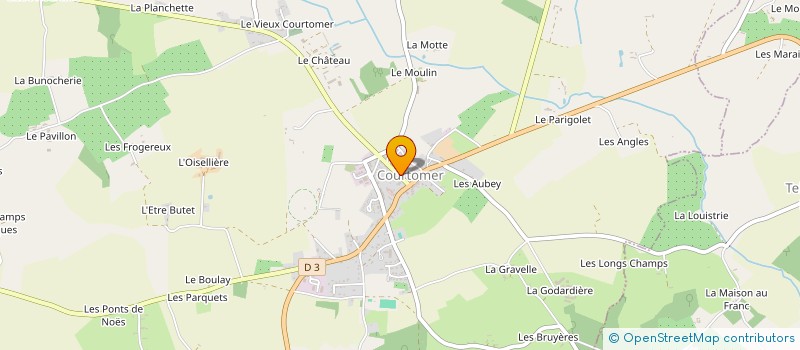 localisation de l'entreprise MADAME SABRINA HUREL à COURTOMER