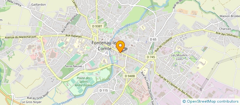 localisation de l'entreprise MADAME SABRINA JAHIEL  FONTENAY-LE-COMTE