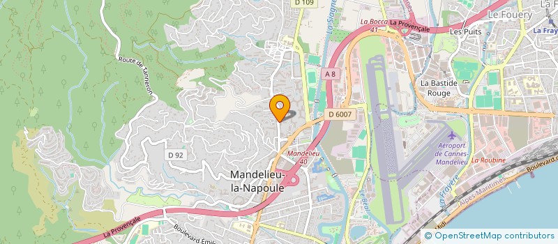 localisation de l'entreprise MADAME SABRINA JOYAUX  MANDELIEU-LA-NAPOULE