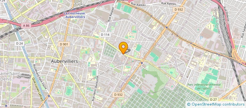 localisation de l'entreprise MADAME SABRINA KARA  AUBERVILLIERS