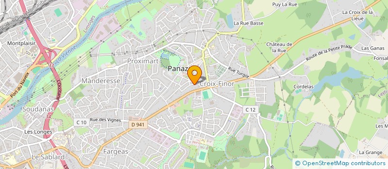 localisation de l'entreprise MADAME SABRINA KARINE RIOU à PANAZOL