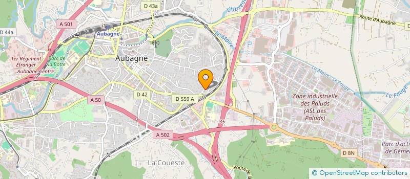 localisation de l'entreprise MADAME SABRINA KARTOBI à AUBAGNE