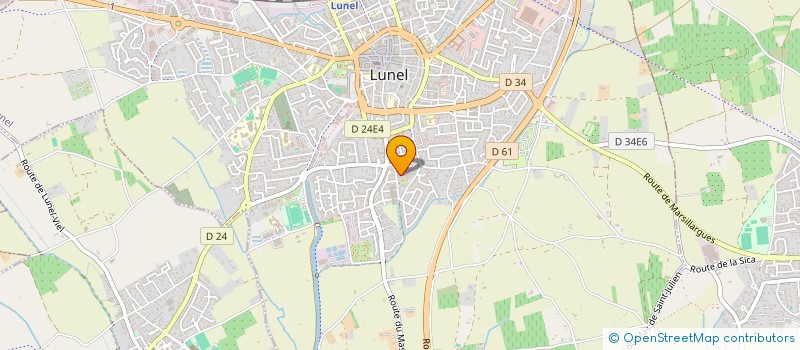 localisation de l'entreprise MADAME SABRINA KELLER  LUNEL