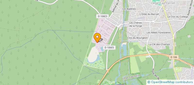 localisation de l'entreprise MADAME SABRINA KEMPENAR  LEGE-CAP-FERRET