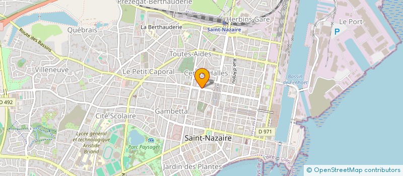 localisation de l'entreprise MADAME SABRINA KERGALL  SAINT-NAZAIRE