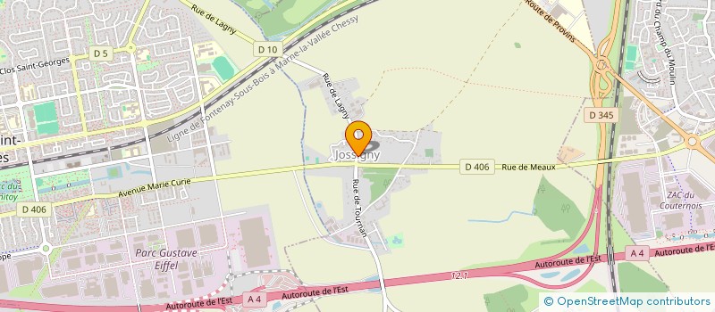 localisation de l'entreprise MADAME SABRINA KHELIFI  JOSSIGNY