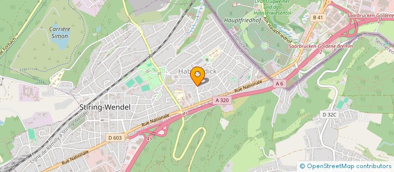 localisation de l'entreprise MADAME SABRINA KIRCHER  STIRING-WENDEL