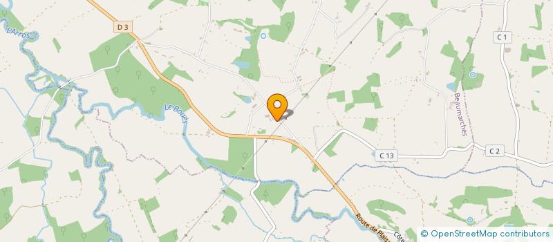 localisation de l'entreprise MADAME SABRINA LAFLEUR  BEAUMARCHES