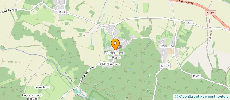 localisation de l'entreprise MADAME SABRINA LAGE  BETHEMONT-LA-FORET