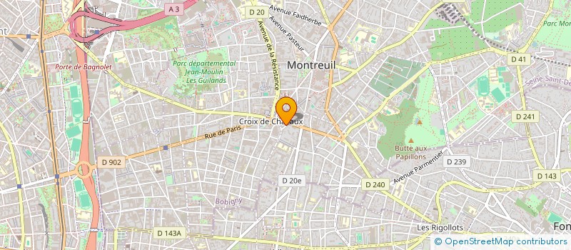 localisation de l'entreprise MADAME SABRINA LAIOLO à MONTREUIL