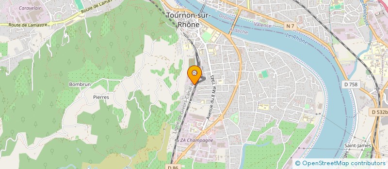 localisation de l'entreprise MADAME SABRINA LAROLLE à TOURNON-SUR-RHONE