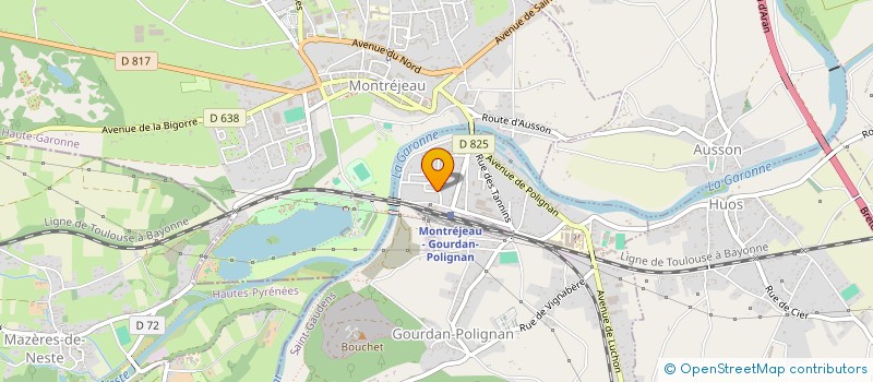 localisation de l'entreprise MADAME SABRINA LARRALDE  MONTREJEAU