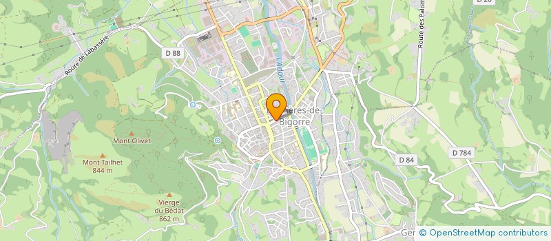 localisation de l'entreprise MADAME SABRINA LASSERRE à BAGNERES-DE-BIGORRE