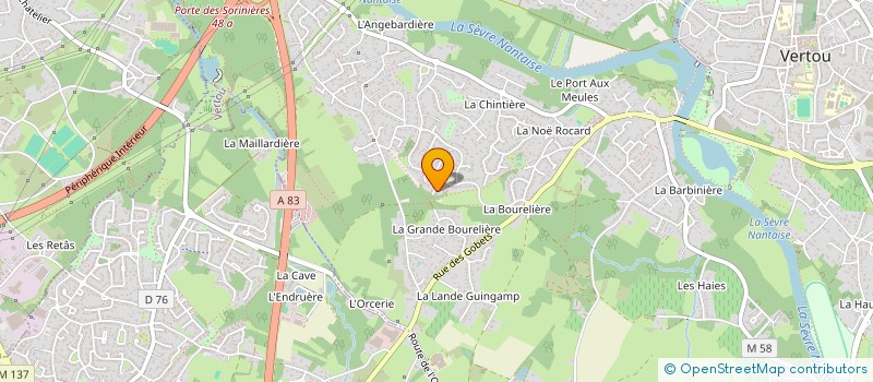 localisation de l'entreprise MADAME SABRINA LAUDRIEC  VERTOU