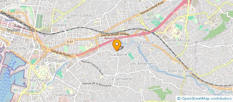 localisation de l'entreprise MADAME SABRINA LAVRERO  TOULON