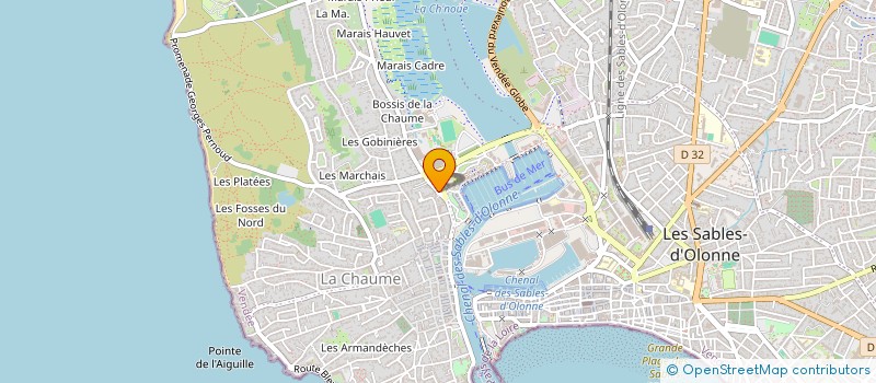 localisation de l'entreprise MADAME SABRINA LAZIER  LES SABLES D'OLONNE