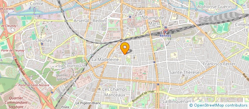 localisation de l'entreprise MADAME SABRINA LE CREURER à RENNES