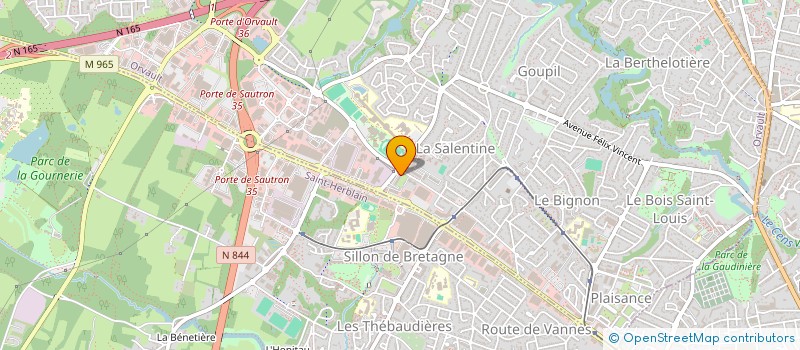 localisation de l'entreprise MADAME SABRINA LE ROCH à ORVAULT