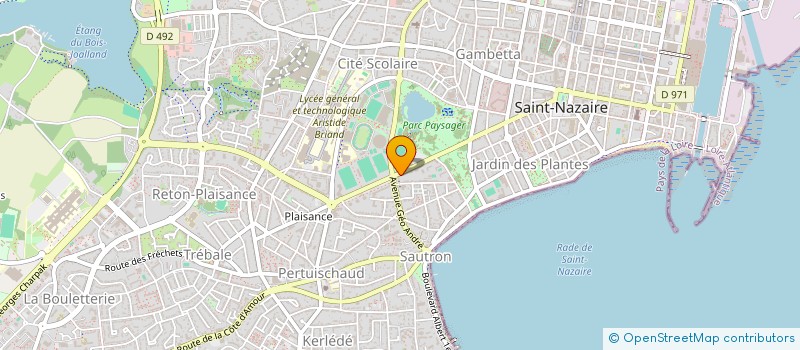 localisation de l'entreprise MADAME SABRINA LEBEAU  SAINT-NAZAIRE