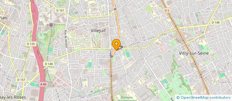 localisation de l'entreprise MADAME SABRINA LEBON  VILLEJUIF