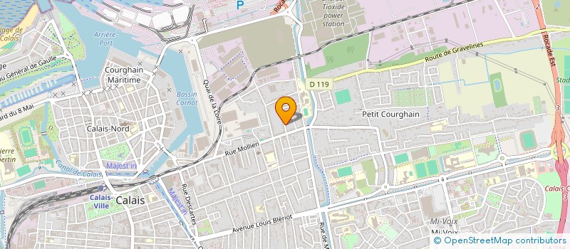 localisation de l'entreprise MADAME SABRINA LEFEBVRE  CALAIS