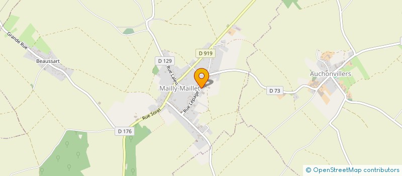 localisation de l'entreprise MADAME SABRINA LEFEBVRE  MAILLY-MAILLET