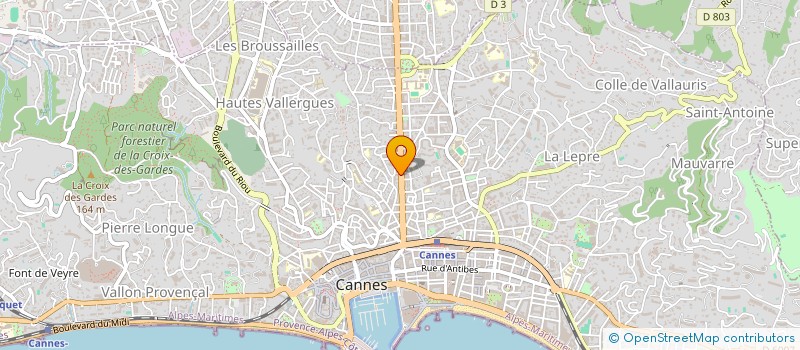 localisation de l'entreprise MADAME SABRINA LEFEVRE à CANNES