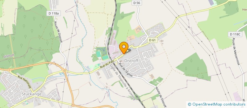 localisation de l'entreprise MADAME SABRINA LEGENDRE  DISTROFF