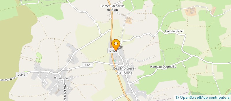 localisation de l'entreprise MADAME SABRINA LEGERRIEZ à LES MOITIERS-D'ALLONNE