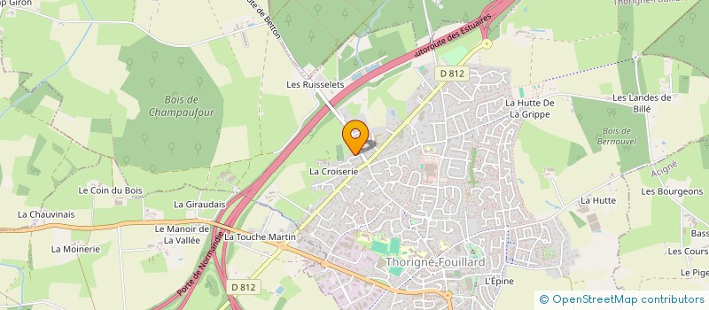 localisation de l'entreprise MADAME SABRINA LEHERICEY  THORIGNE-FOUILLARD