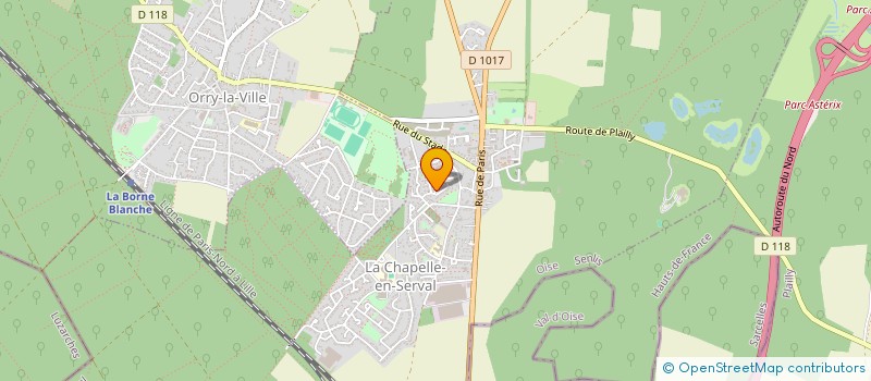 localisation de l'entreprise MADAME SABRINA LELONG  LA CHAPELLE-EN-SERVAL