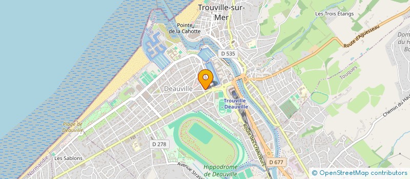 localisation de l'entreprise MADAME SABRINA LEPERLIER à DEAUVILLE