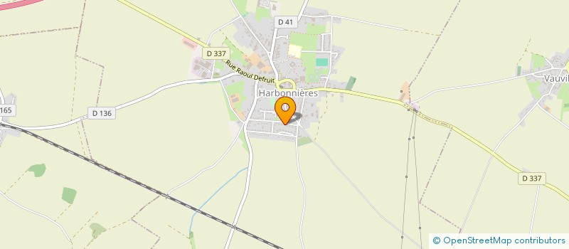 localisation de l'entreprise MADAME SABRINA LERICHE  HARBONNIERES