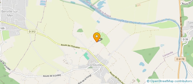 localisation de l'entreprise MADAME SABRINA LEROYER  CONTEVILLE