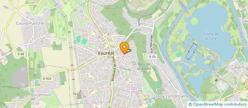 localisation de l'entreprise MADAME SABRINA LESOURD  VAUREAL