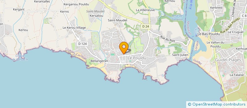 localisation de l'entreprise MADAME SABRINA LETAIEF  CLOHARS-CARNOET