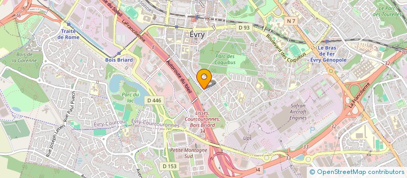 localisation de l'entreprise MADAME SABRINA LEULMI  EVRY-COURCOURONNES