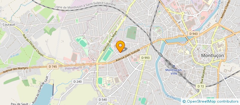 localisation de l'entreprise MADAME SABRINA LHOTE  MONTLUCON