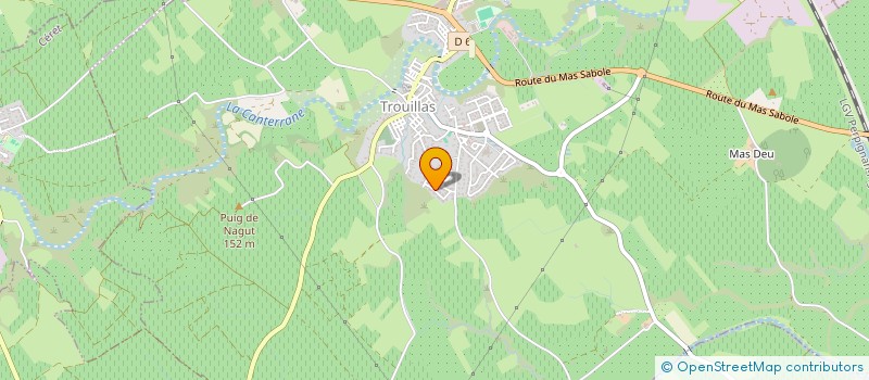 localisation de l'entreprise MADAME SABRINA LLAUBERES  TROUILLAS