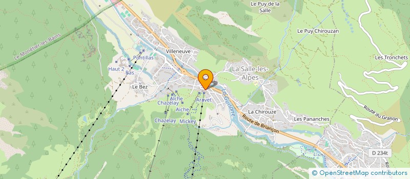 localisation de l'entreprise MADAME SABRINA LOPEZ  LA SALLE-LES-ALPES