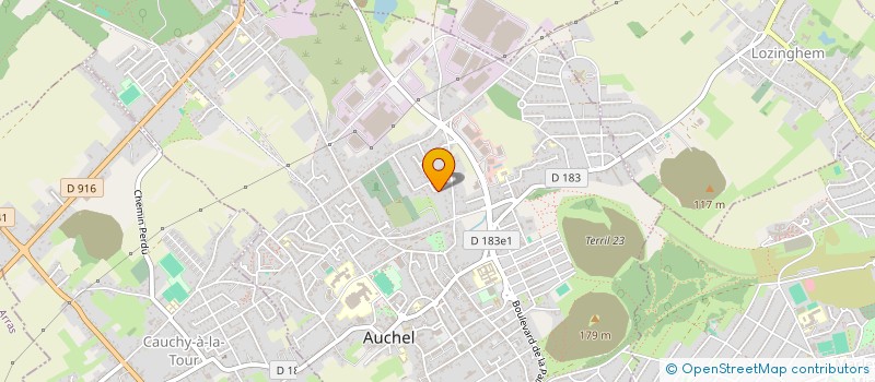 localisation de l'entreprise MADAME SABRINA LUCARINI  AUCHEL