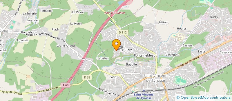 localisation de l'entreprise MADAME SABRINA LUCAS  SAINT-VINCENT-DE-TYROSSE