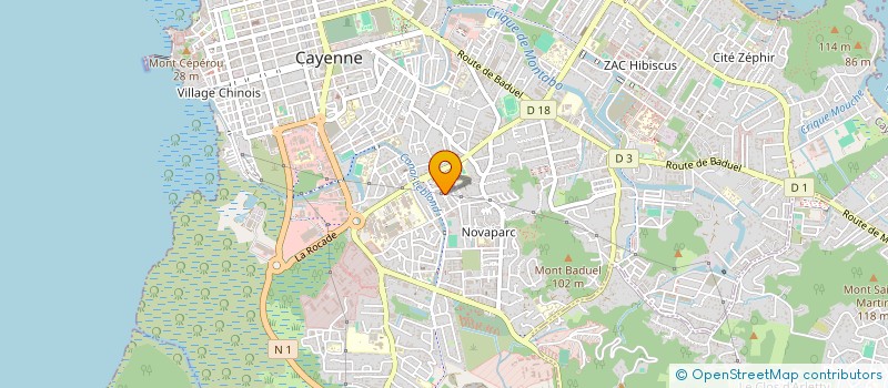 localisation de l'entreprise MADAME SABRINA MACANTAY  CAYENNE